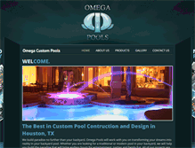 Tablet Screenshot of omegacustompools.com